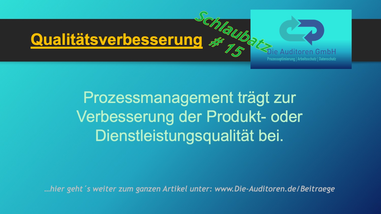 Qualitätsverbesserung