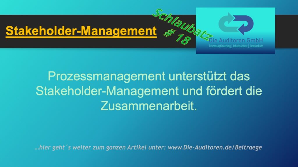 Schlaubatz # 18 3 Stakeholder-Management