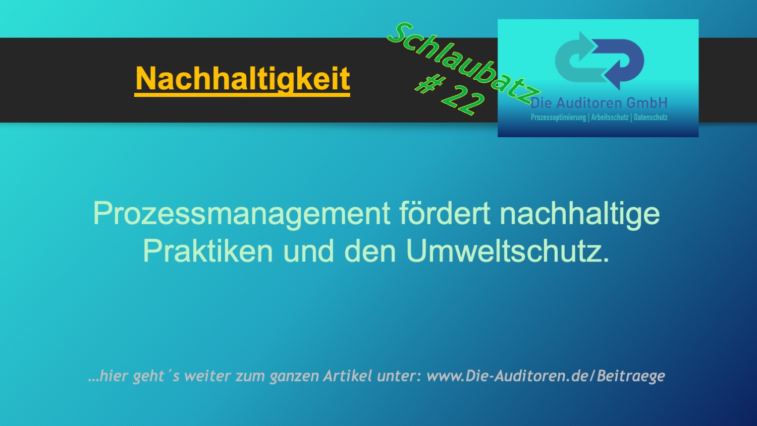 Nachhaltigkeit