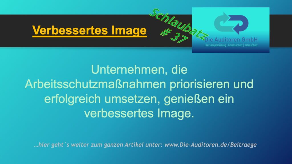 Schlaubatz # 37 5 Verbessertes Image des Unternehmens