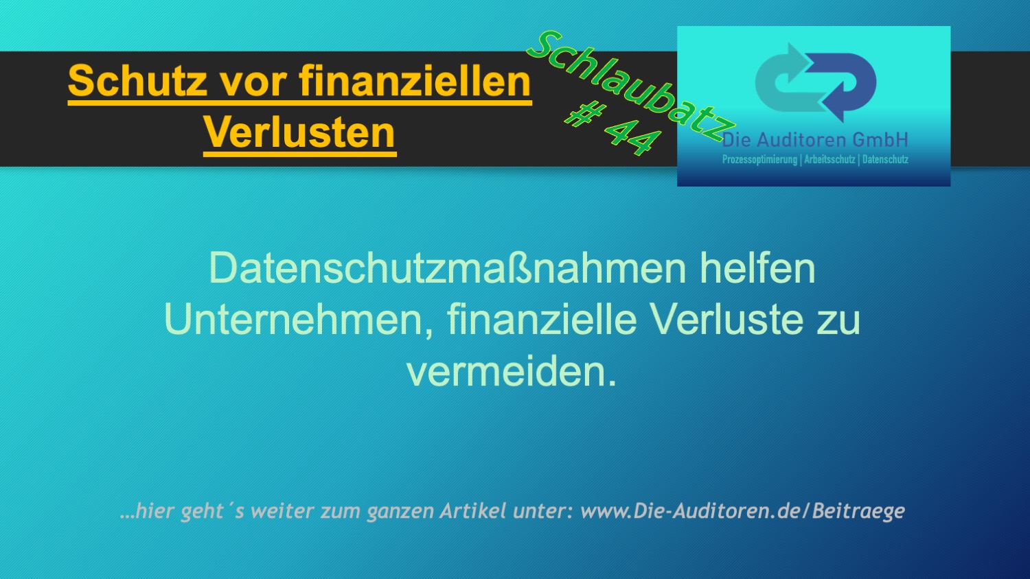 Ratgeber 1 Schutz vor finanziellen Verlusten